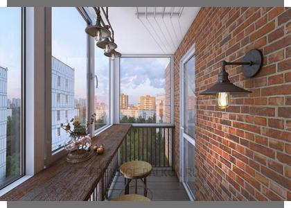 Настенное освещение лоджии в Пушкино